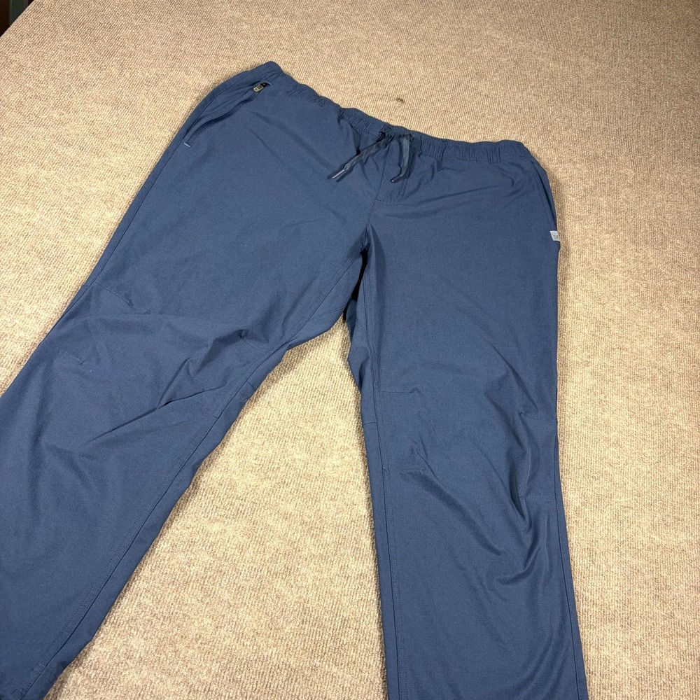 L.L. Bean Multisport Pants Mens XL 28" Blue Stretch Straight Leg Outdoor Hiking